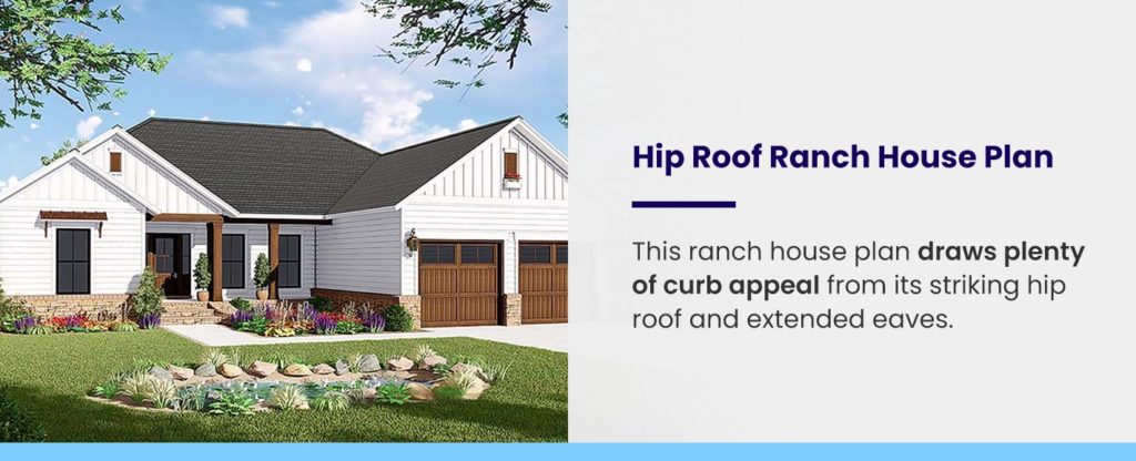 Hip Roof Ranch House Plan