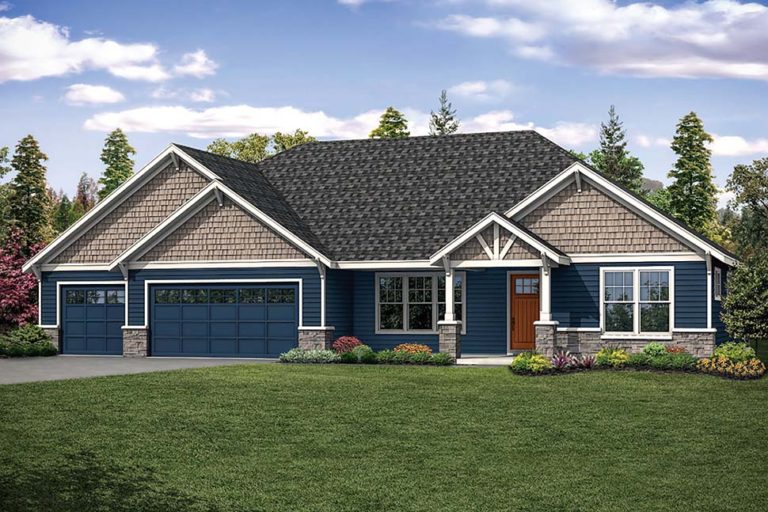 4 Bedroom Craftsman Ranch Style Home Plan With 2708 Square Feet Of Living Space COOLhouseplans