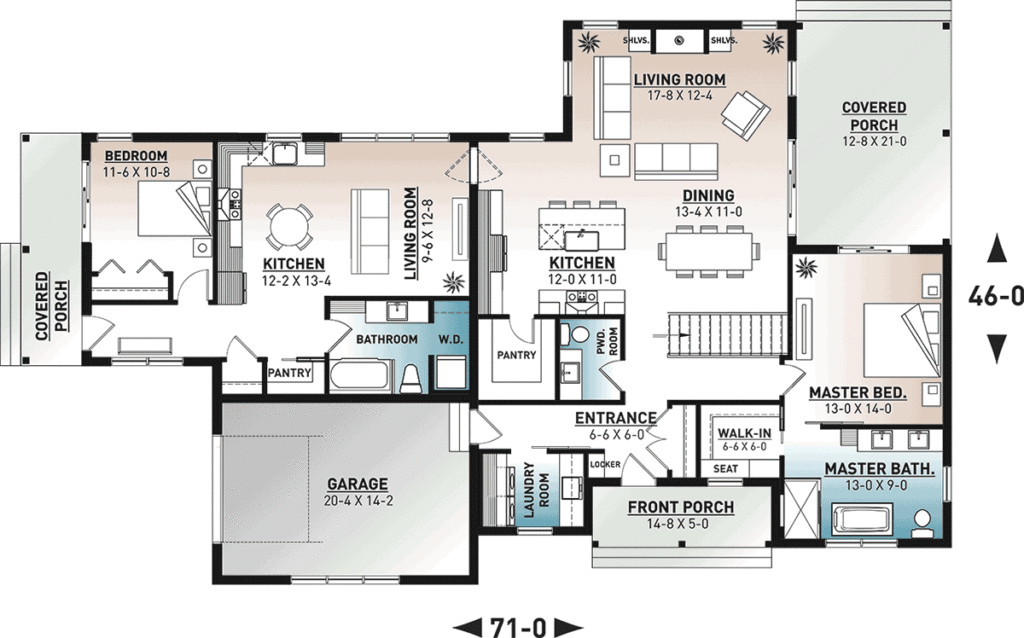 House Plan With In Law Suite Attached, House Plans With Inlaw Suite With Kitchen